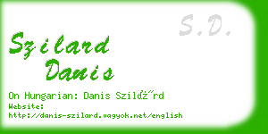 szilard danis business card